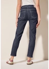 Cecil Damen Slim-fit-Jeans, blau, casual, Gr. 32, unifarben, Jeans, 77% Baumwolle, 20% Polyester, 3% Elasthan, Jeans, High Waist