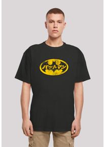 F4NT4STIC Herren T-Shirt "DC Comics Batman Japanese Logo Yellow", schwarz, casual, Gr. XS, Obermaterial: 100% Baumwolle, Shirts, Print