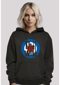 F4NT4STIC Damen Kapuzenpullover "The Who Target Classic", schwarz, casual, Gr. L, Obermaterial: 65% Baumwolle, 35% Polyester, Pullover, Premium