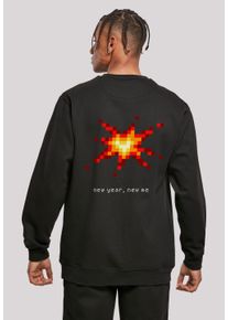 F4NT4STIC Herren Kapuzenpullover "SIlvester Party Happy People Only", schwarz, casual, Gr. M, Obermaterial: 50% Baumwolle, 50% Polyester, Pullover,