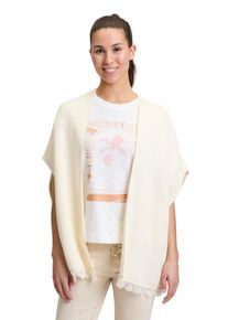 Cartoon Damen Strickjacke "Cartoon Strick-Poncho mit Stickerei", beige, modisch, Gr. M, Obermaterial: 60% Baumwolle, 40% Polyacryl., Strickjacken,
