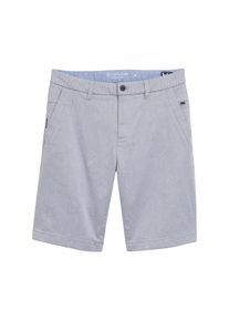 Tom Tailor Herren Chinoshortsweiß navy quilted dobby, casual, Gr. 31, unifarben, Obermaterial: 98% Baumwolle, 2% Elasthan, Hosen, im Four-Pocket Style