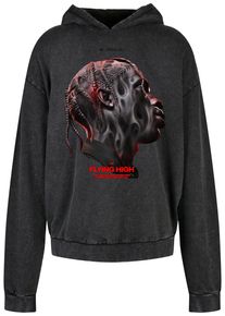 Herren Kapuzensweatshirt "Upscale by Mister Tee Herren Flying High Oversize Hoody", schwarz, Gr. XXXL, UPSCALE BY MISTER TEE, bedruckt, 100%