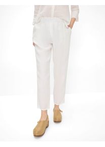 Brax Damen Culotte "Style MONA S", weiß, Gr. 84, 100% Leinen, Hosen