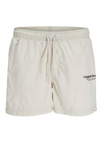 Jack & Jones PlusSize Herren Badeshorts "JPSTNAXOS JJSWIM SHORTS VESTERBRO SN PLS", gelb, modisch, Gr. 46, JACK & JONES PLUSSIZE, unifarben, Web, Polyester, Badehosen