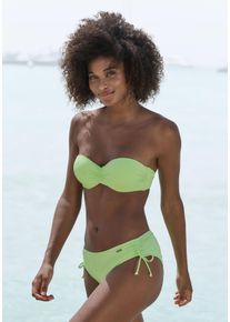 Venice Beach Damen Bikini-Hose "Lucky", grün, Gr. 36, Strukturmuster, Recycling-Polyamid, Badehosen, aus gerippter Strukturware