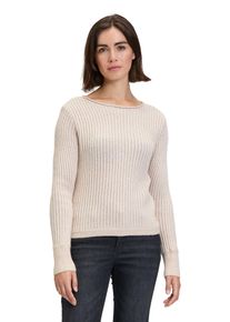 BETTY & CO BETTY & CO Damen Strickpullover "Betty & Co Grobstrick-Pullover mit Lurexfaden", beige, modisch, Gr. 46, Strick, Obermaterial: 37% Viskose, 35%