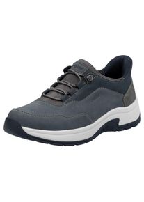 Rieker Herren Slip-On Sneaker "Ready2GO", Gr. 46, grau, Leder, Lederimitat, casual, Schuhe, Slipper, Schlupfschuh, Freizeitschuh mit weichem