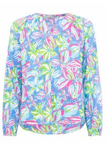 Zwillingsherz Damen Schlupfbluse ""Blumentraum"", bunt, modisch, Gr. LXL, gemustert, Obermaterial: 100% Baumwolle, Blusen, mit Blumenmotiv und