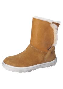 Ricosta Kinder Winterboots "Nanuk WMS: normal", Gr. 28, braun, Leder, casual, Schuhe, Schlupfboot, Snowboots mit Warmfutter