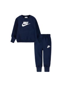 Nike Sportswear Kinder Jogginganzug "NKN SUSTAINABLE CREW SET", blau, sportlich, Gr. 92, Sweatware, Obermaterial: 100% Polyester, Sportanzüge