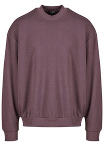 Urban Classics Herren Rundhalspullover "Urban Classics Light Terry Crew", lila, casual, Gr. XXL, unifarben, 75% Baumwolle, 25% Polyester, Pullover