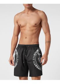 Plein Sport Herren Badehose "Tiger", schwarz, Gr. L, Obermaterial: 100% Polyester, Badehosen