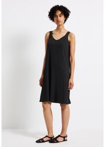 Street One Damen Sommerkleid, schwarz, casual, Gr. 40, unifarben, Stoff, 75% Viskose, 20% Polyester, 5% Elasthan, Kleider, soft und trageangenehm