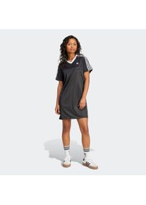Damen Shirtkleid "V-NECK SS DRESS", schwarz, sportlich, Gr. M, adidas originals, Obermaterial: 100% Polyester, Kleider