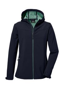 Killtec Damen Softshelljacke "KOS 179 WMN SFTSHLL JCKT 2", blau, sportlich, Gr. 36, Oberstoff: Oberseite: 90% Polyester, 10% Elasthan, Rückseite: