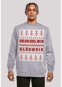 F4NT4STIC Herren Kapuzenpullover "Ho Ho Hol mir Glühwein Weihnachten", grau, casual, Gr. 4XL, Obermaterial: 50% Baumwolle, 50% Polyester, Pullover,