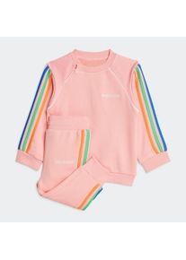 Kinder Sweatshirt "CREW SET", pink, sportlich, Gr. 80, adidas originals, Obermaterial: 70% Baumwolle, 30% Polyester, Sweatshirts