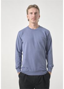 Cleptomanicx Herren Sweatshirt "Ligull", blau, casual, Gr. XL, meliert, 100% Baumwolle, Sweatshirts, mit kleiner Möwen-Stickerei