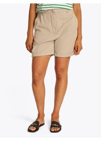 Tommy Hilfiger Damen Shorts "CO TENCEL CHINO SHORT", beige, casual, Gr. 40, unifarben, Web, Obermaterial: 63% Lyocell, 37% Baumwolle, Hosen, mit