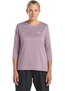 Jack Wolfskin Damen Funktionsshirt "CROSSTRAIL 3/4 T W", lila, Gr. XL, Oberstoff: 100% POLYESTER, Shirts