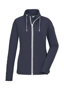 Killtec Damen Strickjacke "KOS 24 WMN FLX JCKT", blau, sportlich, Gr. 36, Oberstoff: 100% Polyester, Strickjacken, Damenjacke mit Comfort-Stretch und