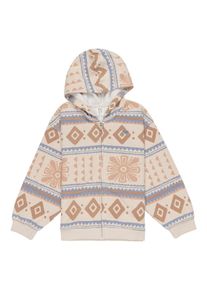 Roxy Kinder Kapuzensweatjacke "Fly On The Wall"parchement morockin crush smal, Gr. 12, 60% Baumwolle, 40% Polyester, Sweatjacken