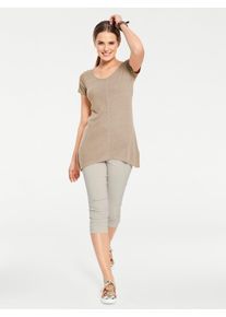 Heine Damen Longshirt "Longshirt", braun, Gr. 40, unifarben, 100% Seide, Shirts