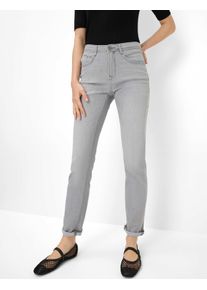 Brax Damen 5-Pocket-Jeans "Style CAROLA", grau, Gr. 44, 75% Baumwolle, 17% Polyester, 5% Elastomultiester, 3% Elasthan, Jeans