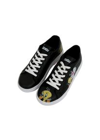 DOGO Damen Sneaker "Ace Sneakers Best Of Tweety And Sylvester Damen Sneaker / Female", Gr. 41, schwarz, Lederimitat, casual, Schuhe, Vegan