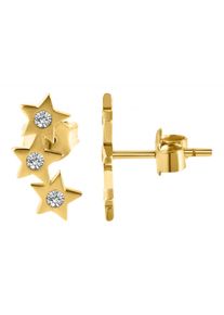 Adelia´s ADELIA ́S Damen Paar Ohrhänger "Neuheit 2025 - Damen Ohrstecker aus Gold 375 und Zirkonia", Damen, Gelbgold 375, gold, Gelbgold 375, Ohrringe