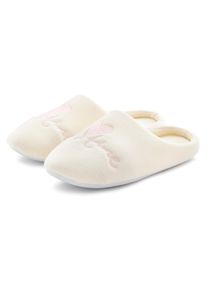 Vivance Damen Pantolette "Hausschuh, Pantoffel, Clog", Gr. 37, beige, Obermaterial: 100% Textilmaterial. Futter: 100% Textilmaterial. Decksohle: 100%