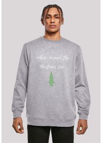 F4NT4STIC Herren Kapuzenpullover "Rockin around the christmas tree", grau, casual, Gr. XL, Obermaterial: 50% Baumwolle, 50% Polyester, Pullover, Print
