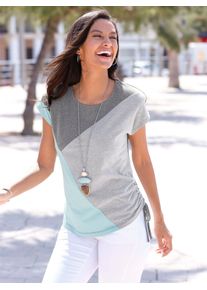Casual Looks Damen Rundhalsshirt "Shirt", bunt, Gr. 36, gemustert, mehrfarbig, 68% Baumwolle, 32% Polyester, Shirts