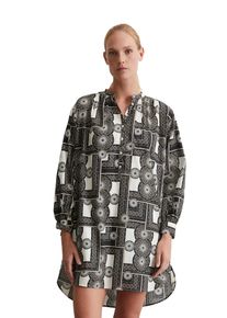 Marc O'Polo MARC O'POLO Damen Hemdblusenkleid "aus leichtem Baumwoll-Voile", bunt, Gr. 34, bedruckt, Obermaterial: 100% Baumwolle; Futter: 100% Modal, Kleider