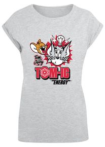ABSOLUTE CULT Herren T-Shirt "ABSOLUTE CULT Damen Ladies Tom and Jerry - Tomic Energy T-Shirt", grau, casual, Gr. S, bedruckt, 100% Baumwolle, Shirts