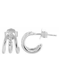 Adelia´s ADELIA ́S Damen Paar Creolen, Damen, Silber 925 (Sterlingsilber), silber, Silber 925 (Sterlingsilber), Ohrringe