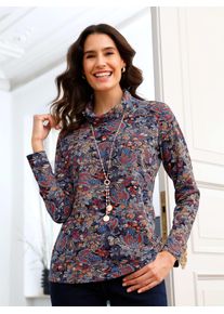 Inspirationen Damen Rollkragenshirt "Shirt", bunt, Gr. 38, geblümt, gemustert, mehrfarbig, bedruckt, 50% Baumwolle, 50% Modal, Shirts