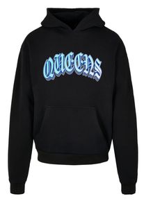 Herren Kapuzensweatshirt "Upscale by Mister Tee Unisex Queens Ultra Heavy Oversize Hoody", schwarz, Gr. S, UPSCALE BY MISTER TEE, unifarben, 100%