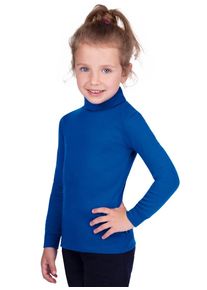 TRIGEMA Kinder Rollkragenshirt "TRIGEMA Langarm Ski- und Sport-Rollkragenpullover", blau, Basic, Gr. 152, 100% Baumwolle (Bio-Baumwolle kbA), Shirts