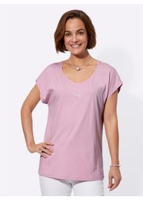 Classic Basics Damen T-Shirt "Shirt", rosa, Gr. 40, unifarben, 100% Baumwolle, Shirts