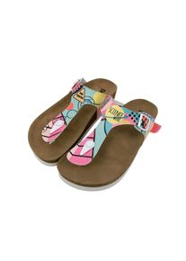 DOGO Damen Zehentrenner "Lila Science Wins Damen Sandalen/ Sandaletten / Female", Gr. 40, bunt, Lederimitat, Schuhe, Vegan