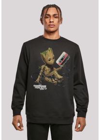 F4NT4STIC Herren Sweatshirt "Marvel Guardians Of The Galaxy Vol2 Groot Tape", schwarz, casual, Gr. XS, Obermaterial: 50% Baumwolle, 50% Polyester,
