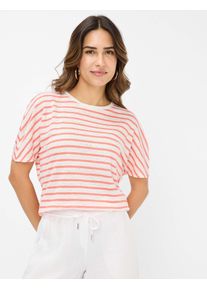 Brax Damen Kurzarmshirt "Style CAELEN", rot, Gr. 38, 100% Leinen, Shirts