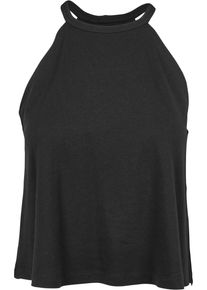Urban Classics Herren Muskelshirt "Urban Classics Damen Ladies Neckholder Tanktop", schwarz, casual, Gr. S, unifarben, 50% Baumwolle, 50% Viskose,