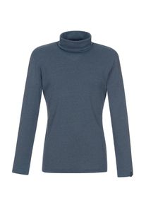 TRIGEMA Damen Rollkragenshirt "TRIGEMA Rollkragenshirt", blau, Basic, Gr. XL, 95% Baumwolle, 5% Elastan, Shirts