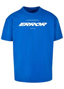 Herren T-Shirt "Upscale by Mister Tee Error Wording Oversize Tee", blau, casual, Gr. L, UPSCALE BY MISTER TEE, bedruckt, 100% Baumwolle, Shirts
