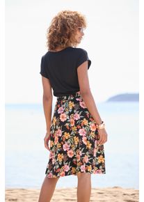 Buffalo Damen Jerseykleid, bunt, modisch, Gr. 34, bedruckt, unifarben, Jersey, Obermaterial: 100% Viskose, Kleider, mit Seitennahttaschen