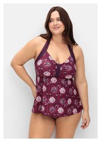 Damen Tankini-Top "Große Größen", lila, Gr. 52, sheego by Joe Browns, Recycling-Polyamid, Xtra Life LYCRA, Bikini-Oberteile, als Neckholder, in