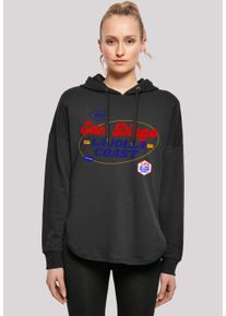 F4NT4STIC Damen Kapuzenpullover "San Diego OVERSIZE HOODIE", schwarz, casual, Gr. M, Obermaterial: 100% Baumwolle, Pullover, Print